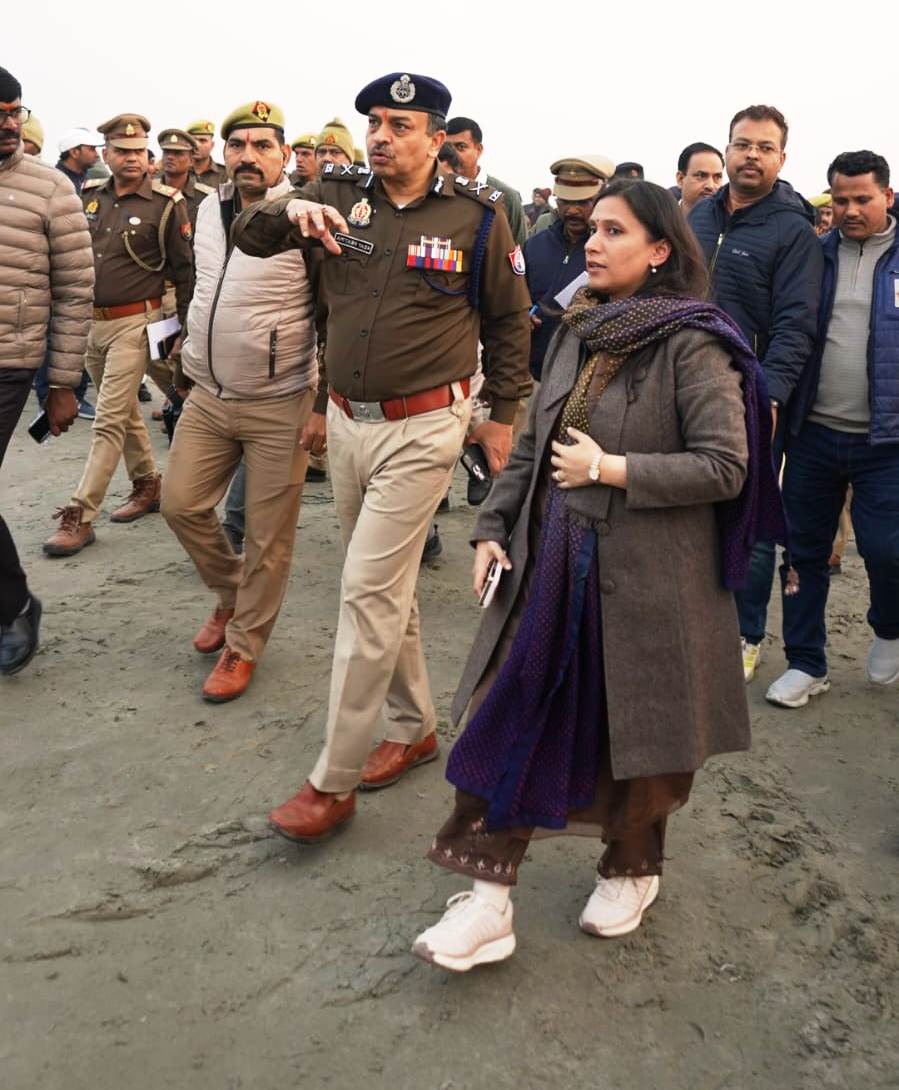 माघ मेला–2026: अपर पुलिस महानिदेशक ने सुरक्षा व्यवस्था की समीक्षा, स्नान घाटों व प्रमुख स्थलों का किया स्थलीय निरीक्षण